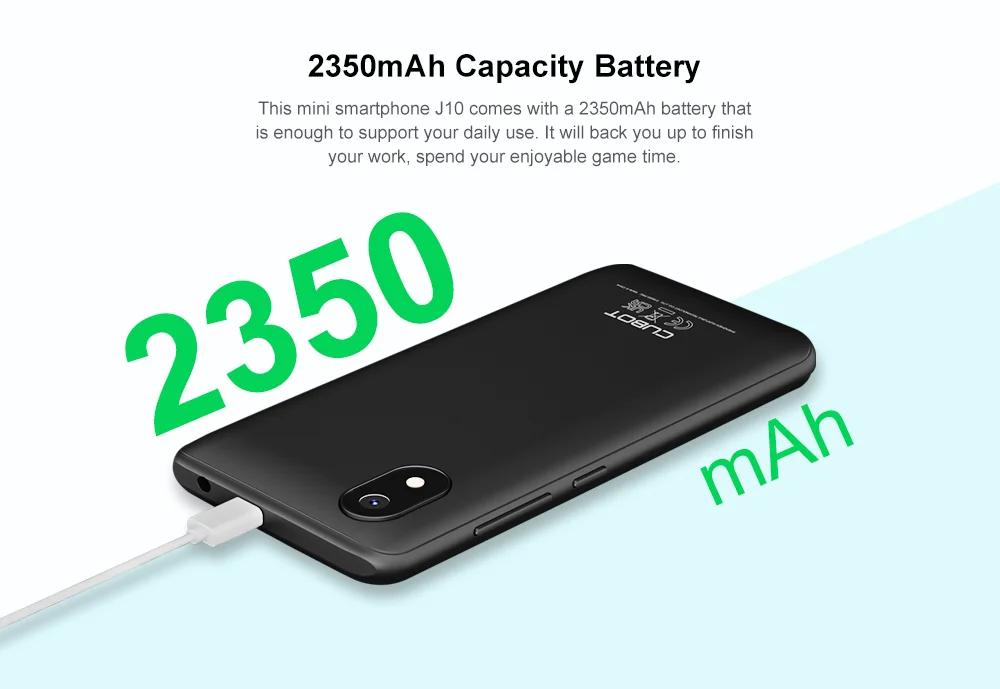 Cubot J10 Smartphone 1GB 32GB 4-Inch Mini Screen 5MP Rear Camera 2350mAh Android 11 Dual SIM Card Face ID Cell Phone