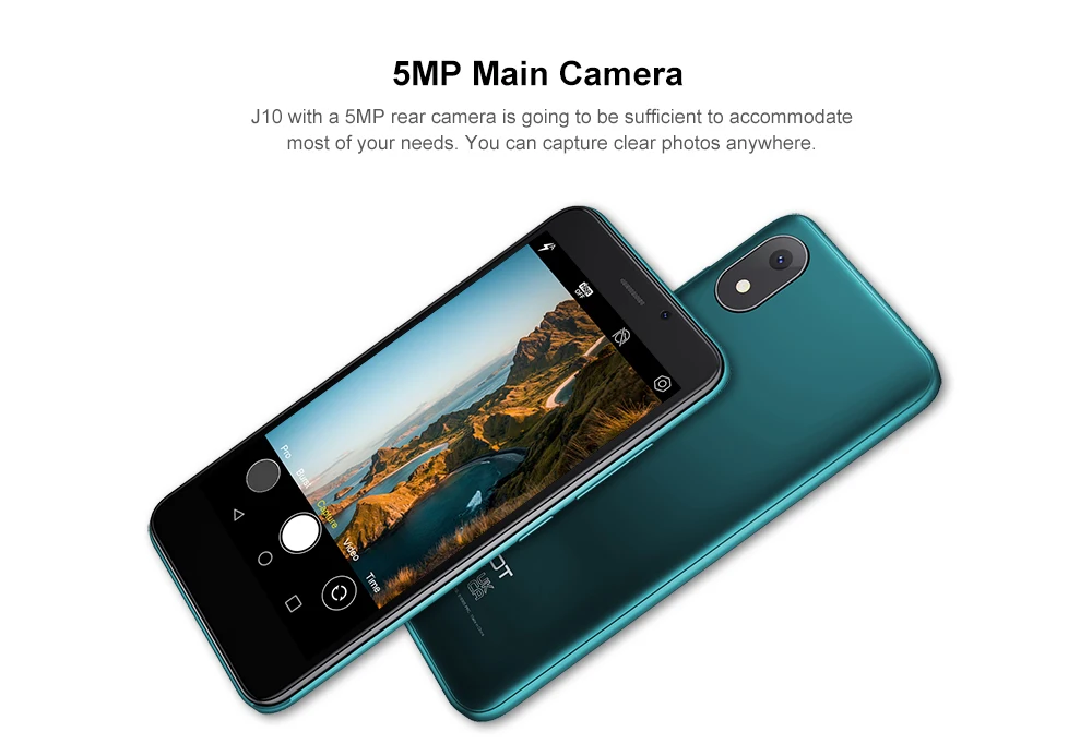 Cubot J10 Smartphone 1GB 32GB 4-Inch Mini Screen 5MP Rear Camera 2350mAh Android 11 Dual SIM Card Face ID Cell Phone