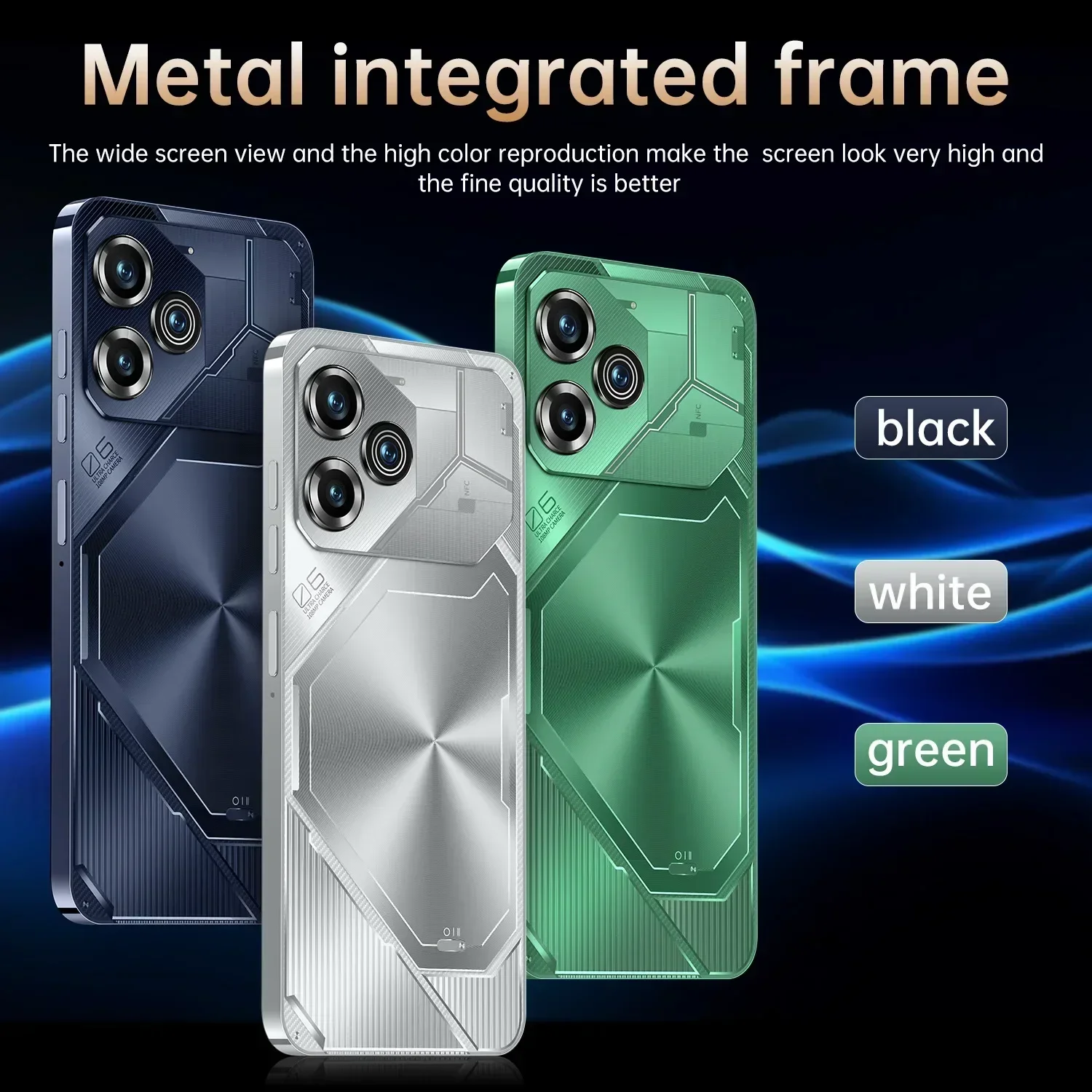 Global Version Pova 6 Pro Smart Android Phone 7.3 Inch HD+ Android 13 Snapdeagon8 Gen2 8000mAh 5G 108MP Camera Dual SIM phone